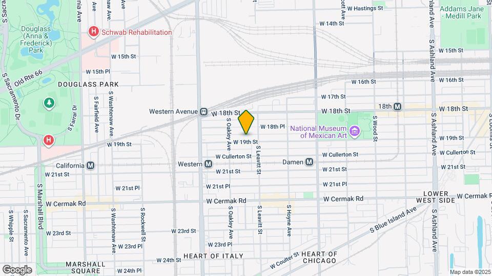 2222 W 19th St Map and Location Details