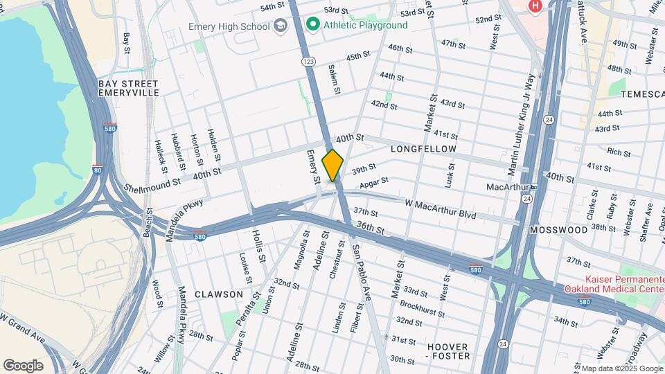3801 San Pablo Ave Map and Location Details