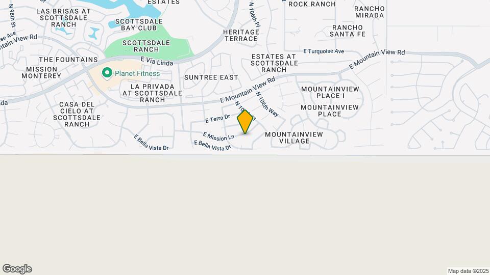 10575 E Mission Ln Mapa y Detalles de la Ubicación