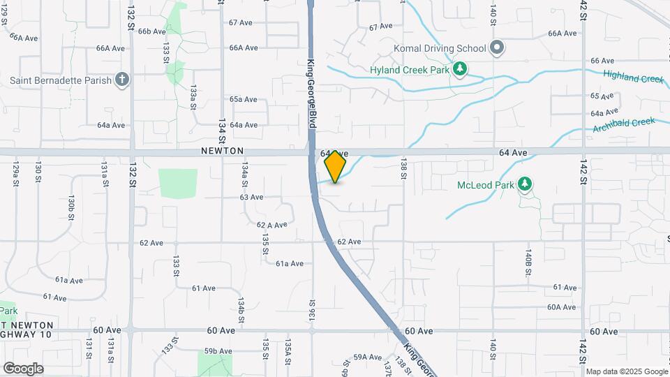 6338 King George Blvd Map and Location Details