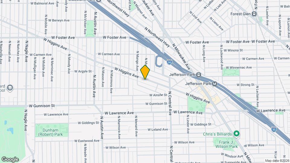 5705 W Higgins Ave Map and Location Details