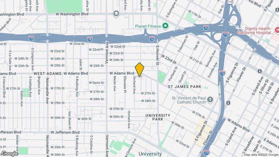 2621 Magnolia Ave Map and Location Details