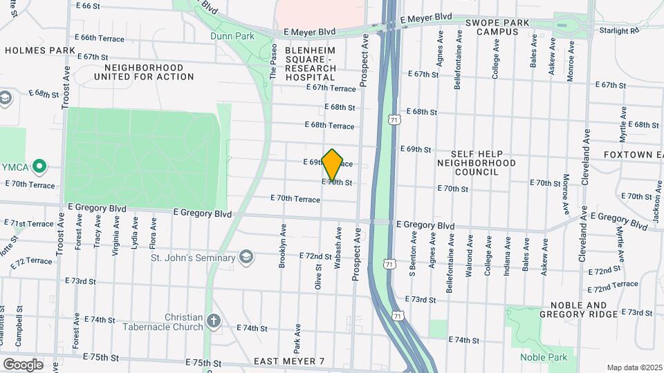 2411 E 70th St Map and Location Details