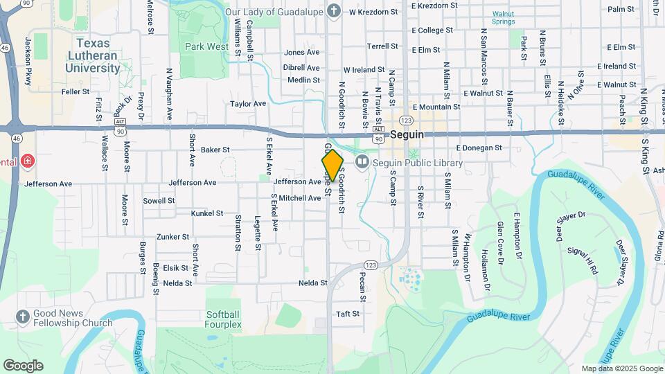 415 S Guadalupe St Map and Location Details
