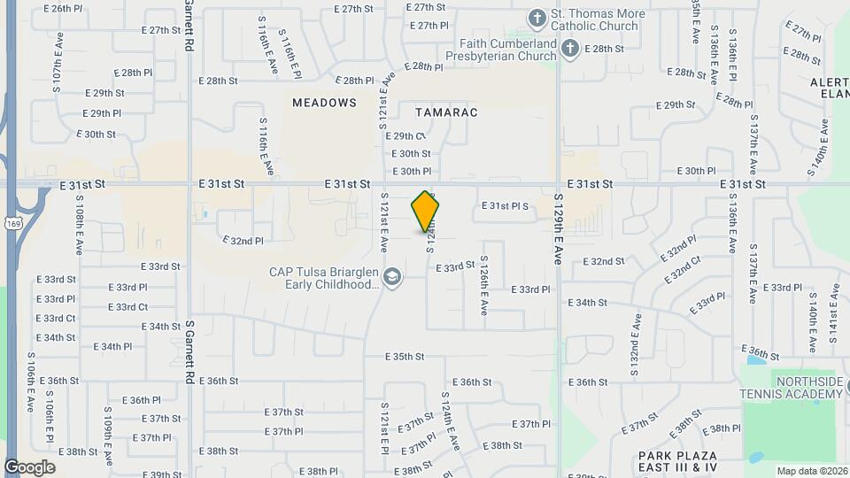 3158 S 124th E Ave Map and Location Details