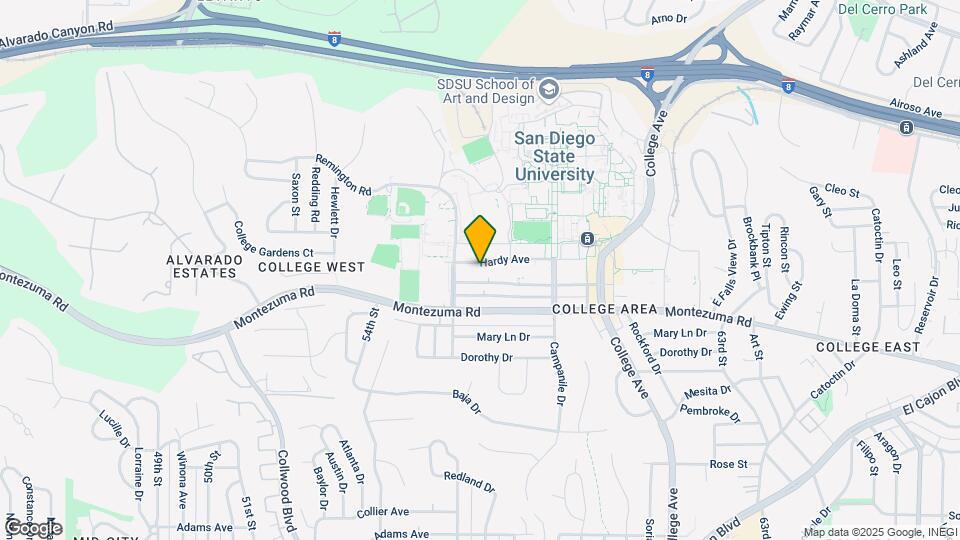 5565 Hardy Ave Map and Location Details