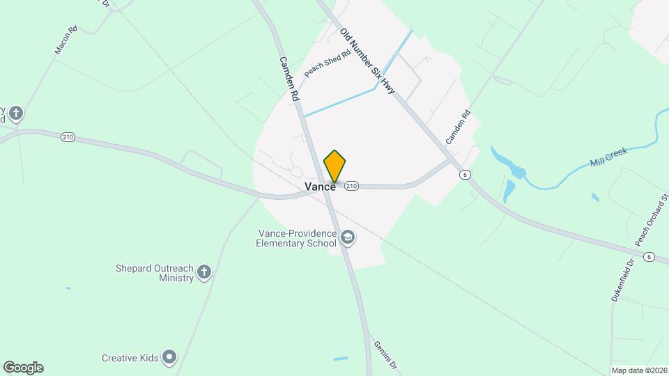 305 Vance Rd Map and Location Details