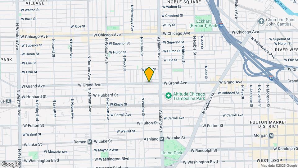 1641 W Grand Ave Map and Location Details