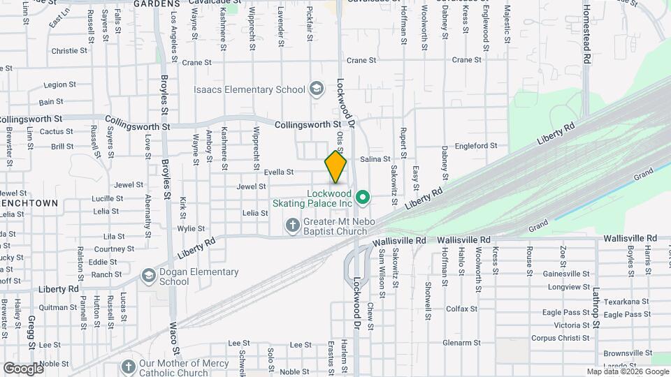 5306 Jewel St Map and Location Details