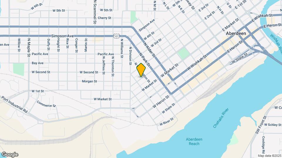 915 W 1st St Map and Location Details