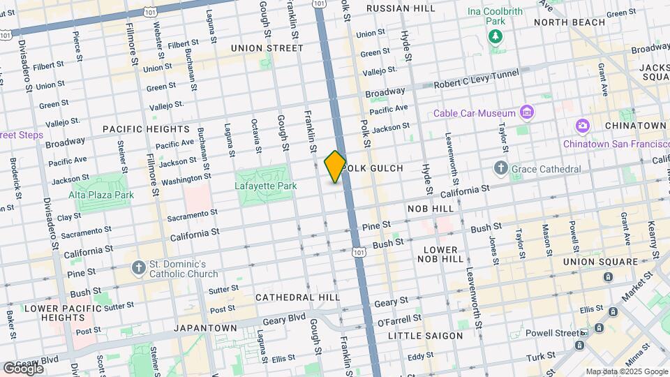 1840 Sacramento St Map and Location Details