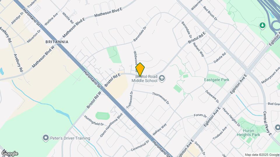 154 Bristol Rd E Map and Location Details