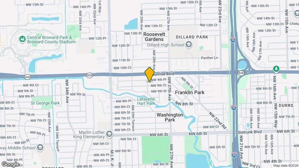 2837 NW 9th Ct Mapa y Detalles de la Ubicación