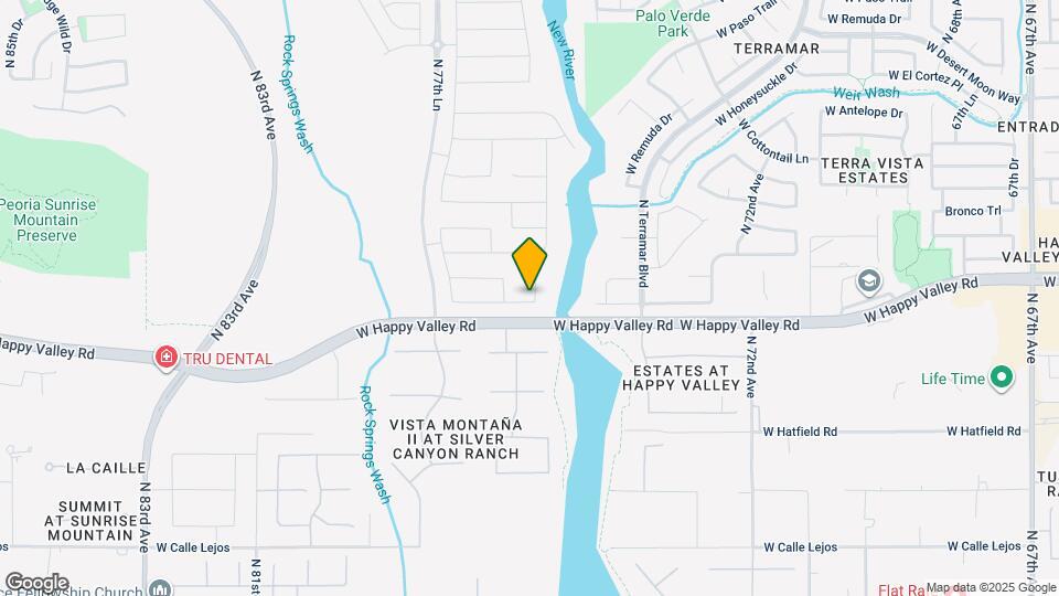 25074 N 75th Ln Map and Location Details