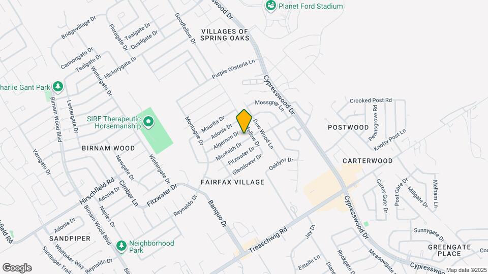 5023 Monteith Dr Map and Location Details