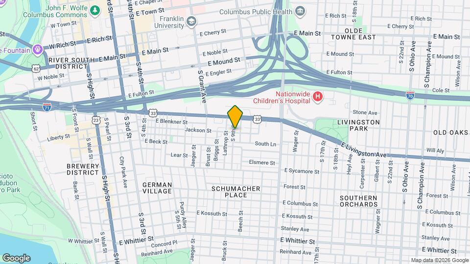 586 S 9th St Map and Location Details