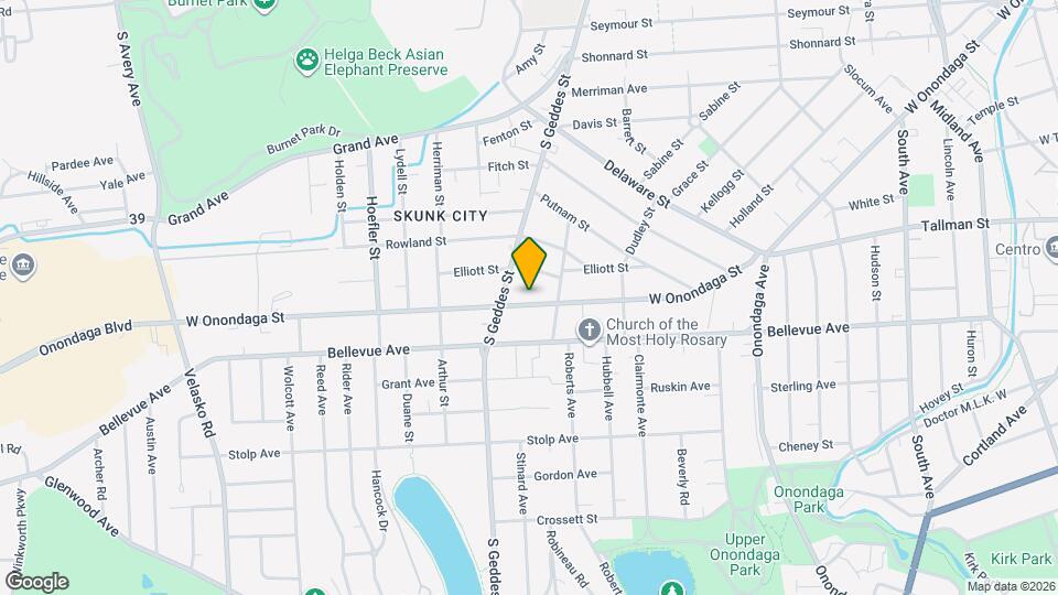 1224 W Onondaga St Map and Location Details