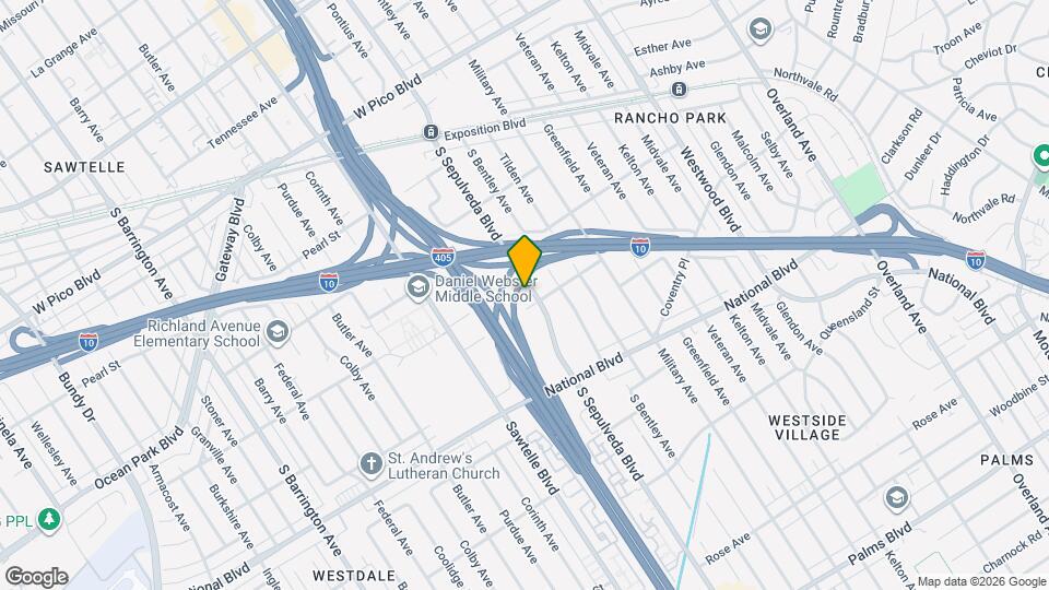 2749 S Sepulveda Blvd Map and Location Details