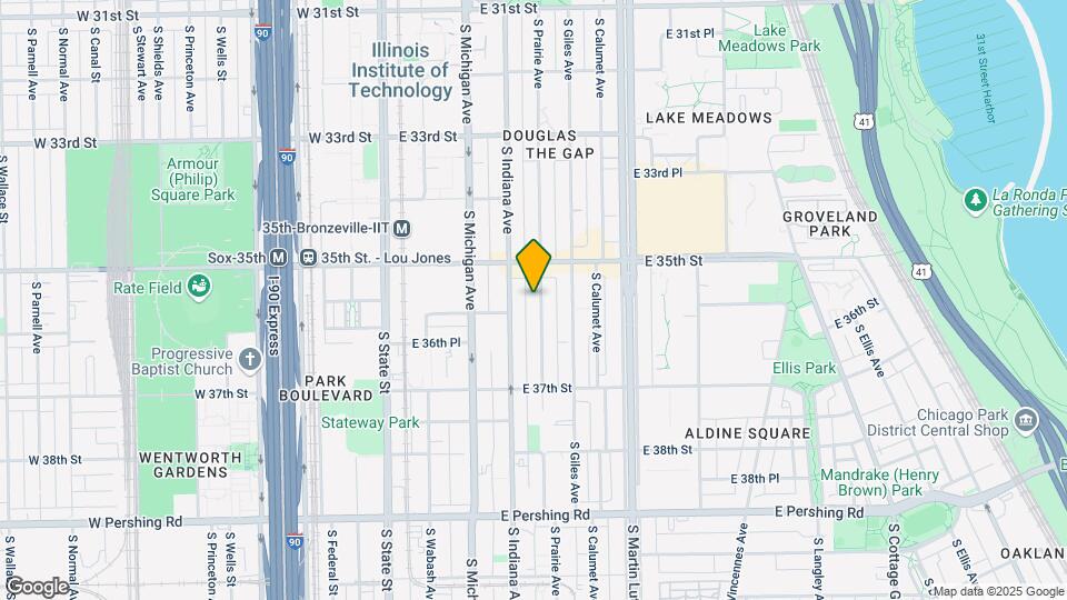 3536 S Prairie Ave Map and Location Details