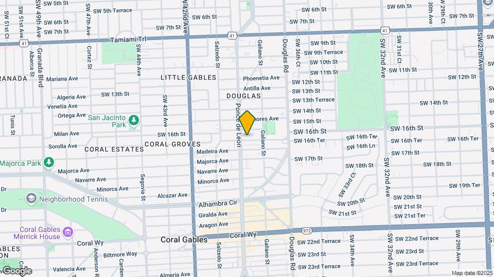 135 Zamora Ave Map and Location Details