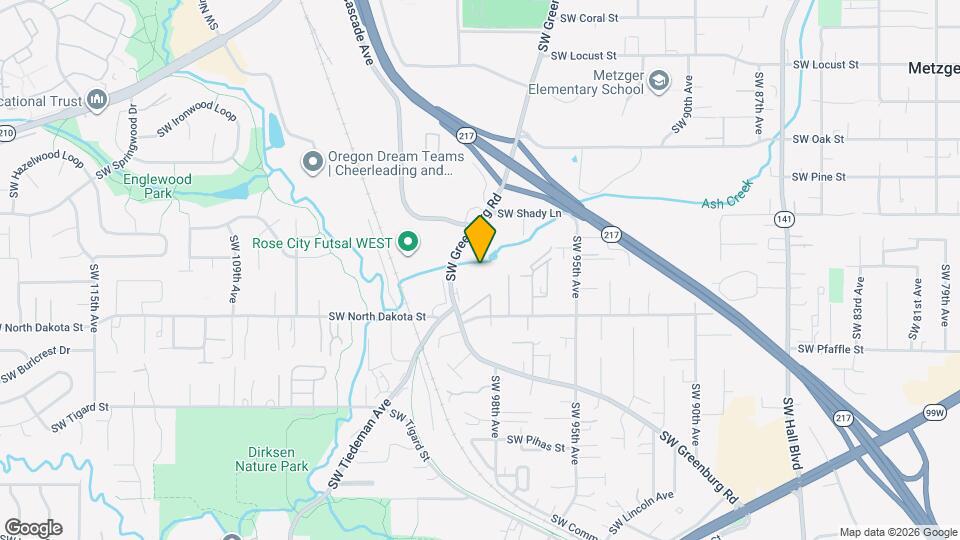 11044 SW Greenburg Rd Map and Location Details