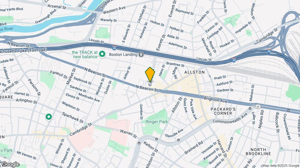14 Everett St, Unit 201 Map and Location Details