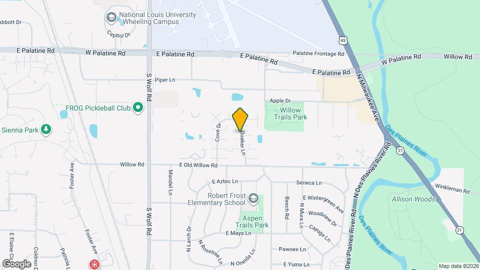 1436 Quaker Ln Map and Location Details