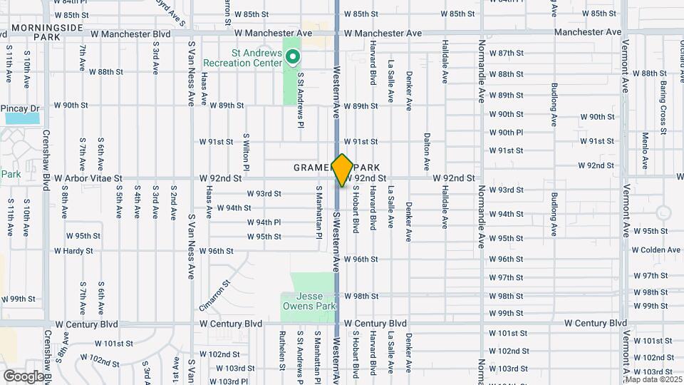 9228 S Western Ave Map and Location Details