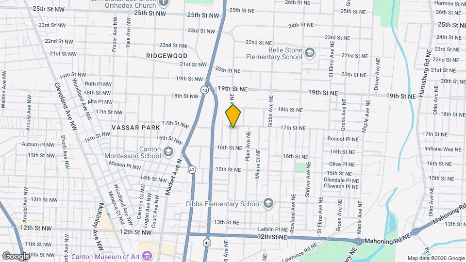 1638 Spring Ave NE Map and Location Details