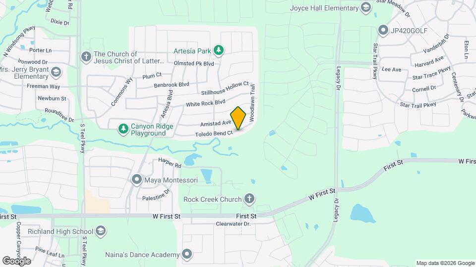 16604 Toledo Bend Ct Map and Location Details