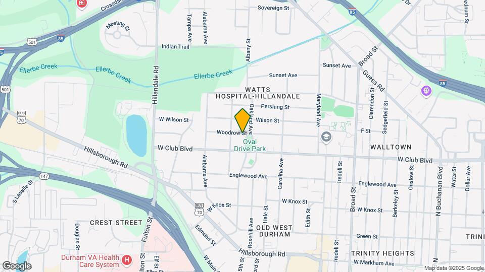 2203 Woodrow St, Unit A Map and Location Details