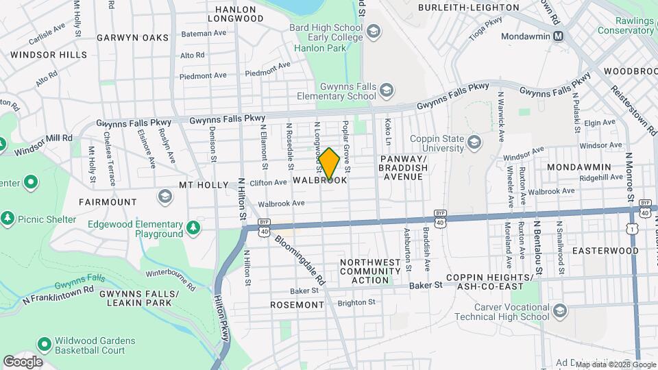 2941 Clifton Ave Map and Location Details