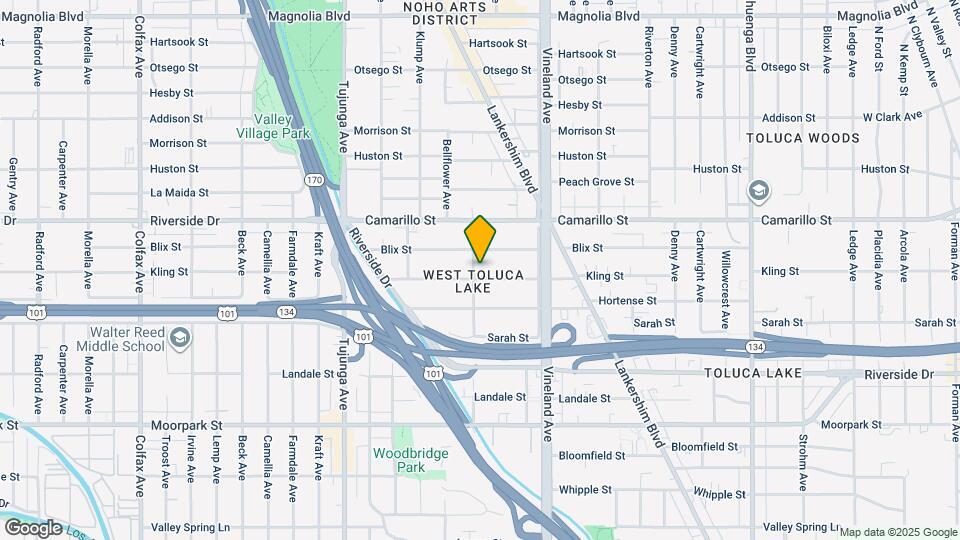 11123 Kling St Map and Location Details