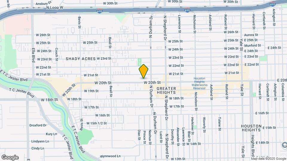 827 W 20th St Map and Location Details
