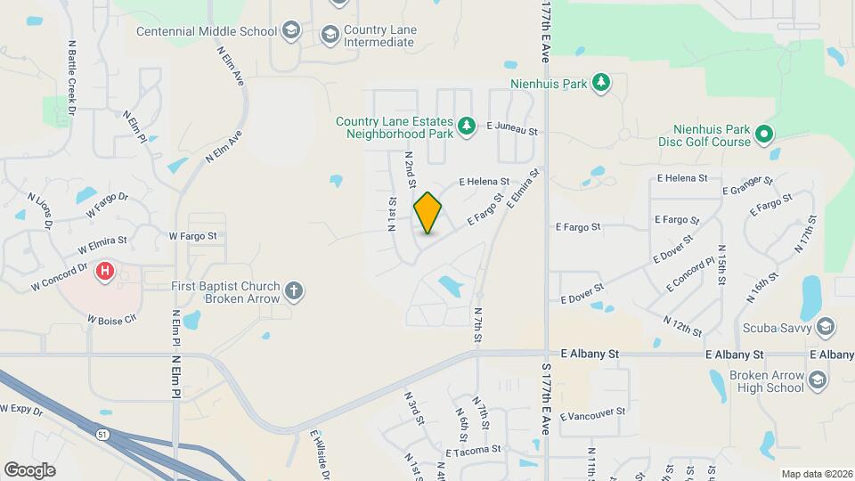 304 E Fargo St Map and Location Details