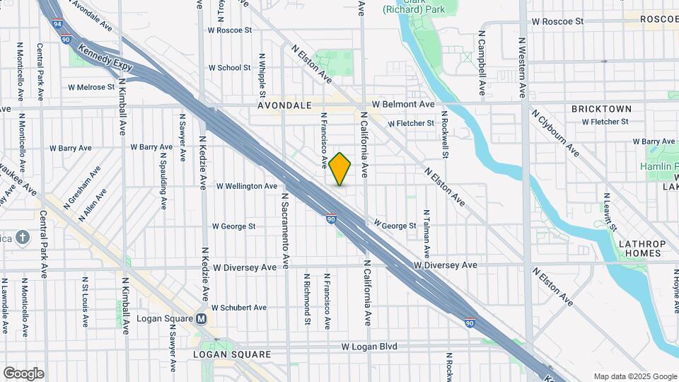 2839 W Wellington Ave Map and Location Details