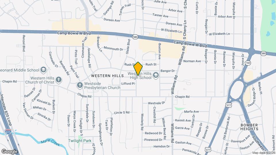 3613 Cork Pl Map and Location Details