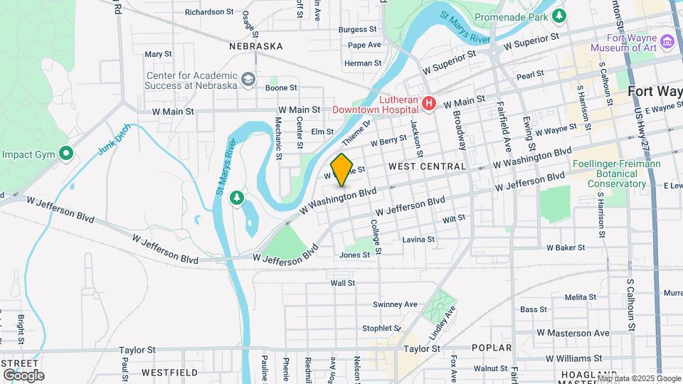 1302 W Washington Blvd Map and Location Details