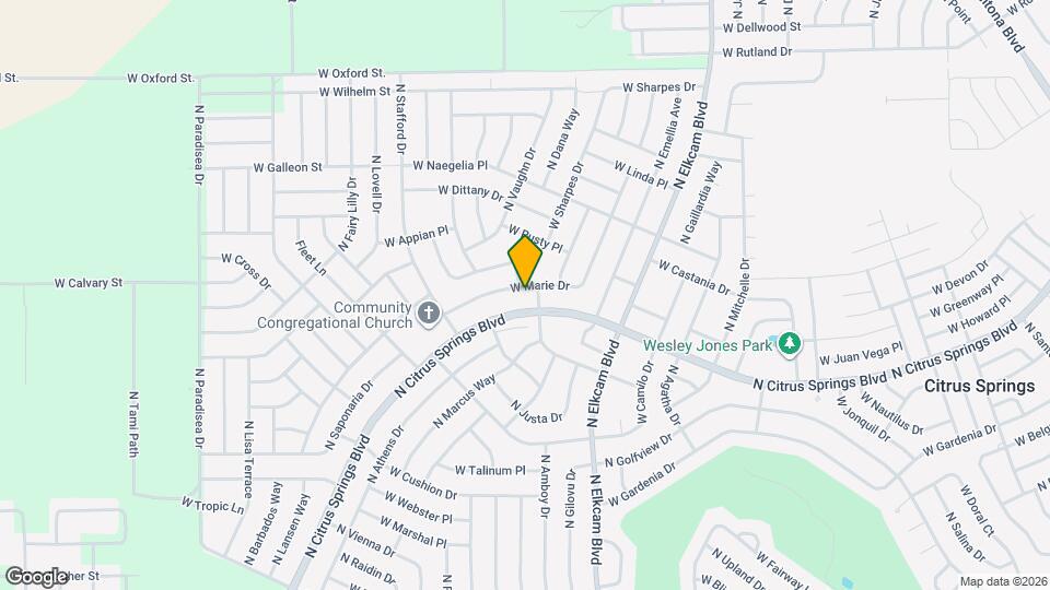 3212 W Marie Dr Map and Location Details