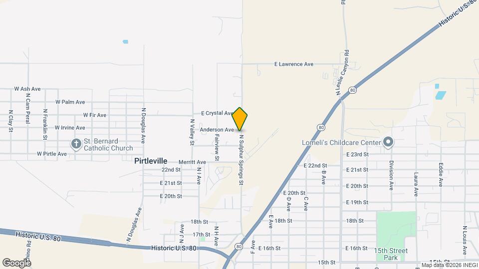 2484 N Sulphur Springs St Map and Location Details