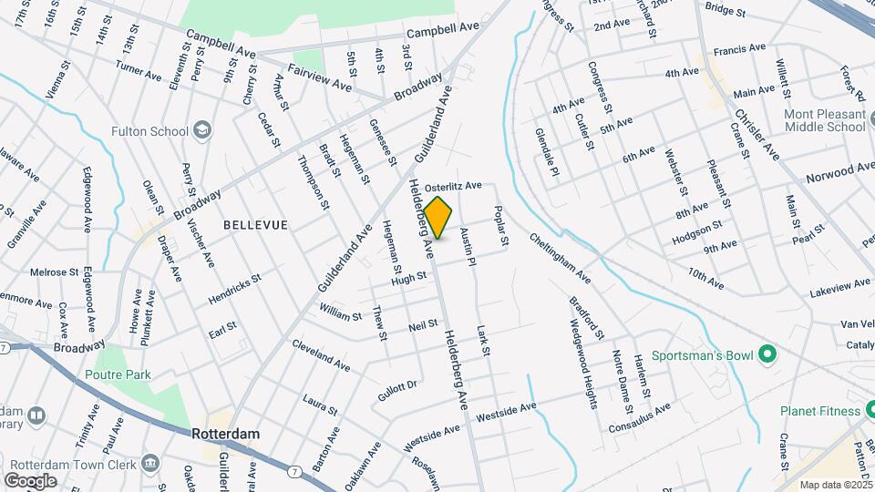 1071 Helderberg Ave Map and Location Details