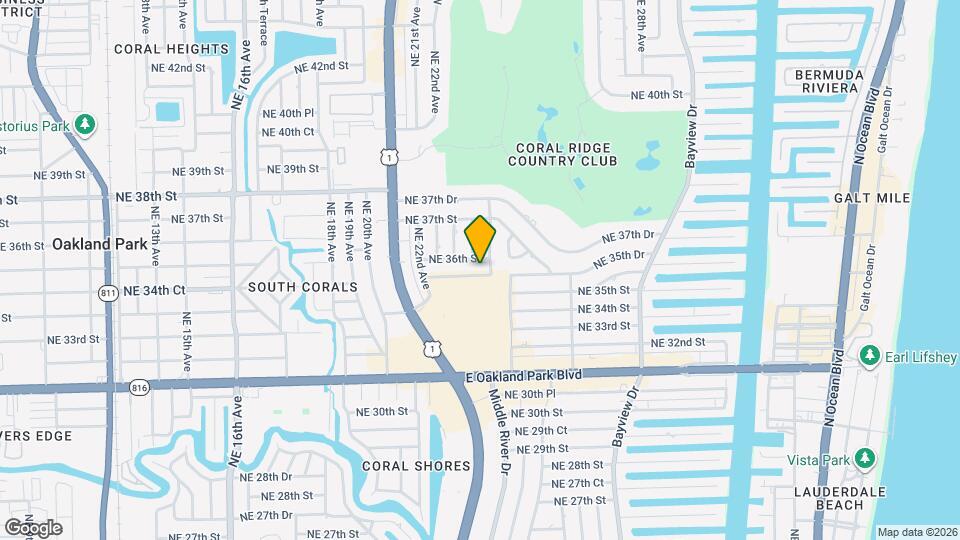 2509 NE 35th Dr Mapa y Detalles de la Ubicación