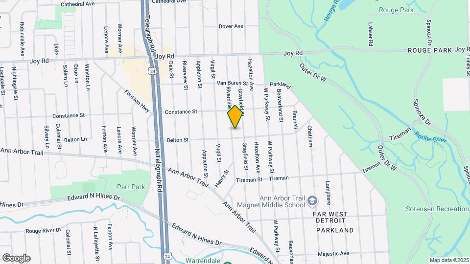 8224 Riverdale St Map and Location Details