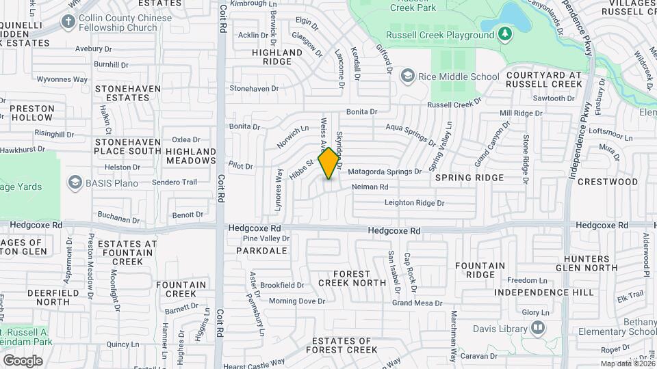 8104 Clayton Dr Map and Location Details