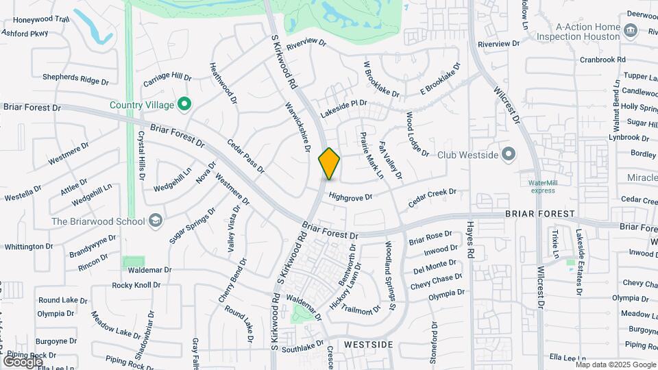 1739 S Kirkwood Rd Map and Location Details