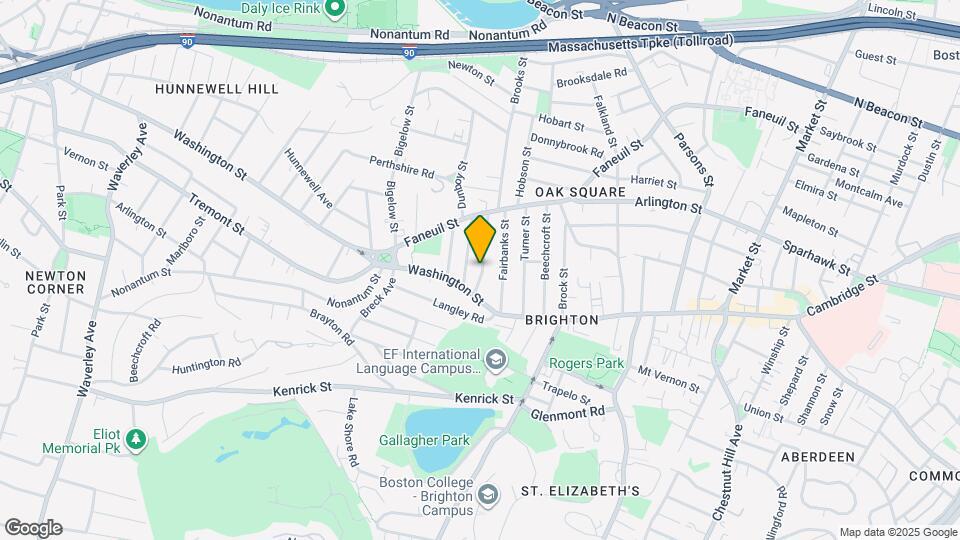 20 Oak Square Ave Map and Location Details