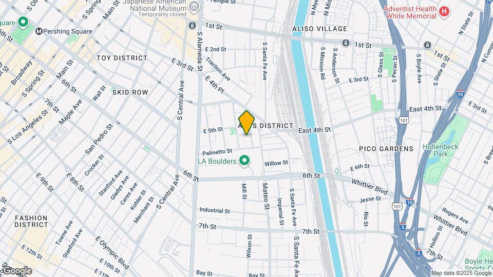 527 Molino St, Unit 117 Mapa y Detalles de la Ubicación