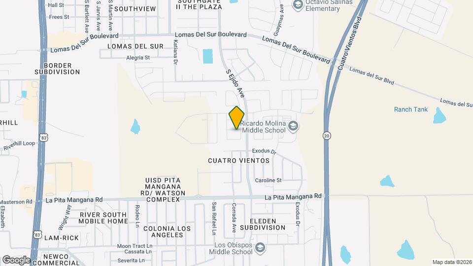 4115 Alemany St Map and Location Details