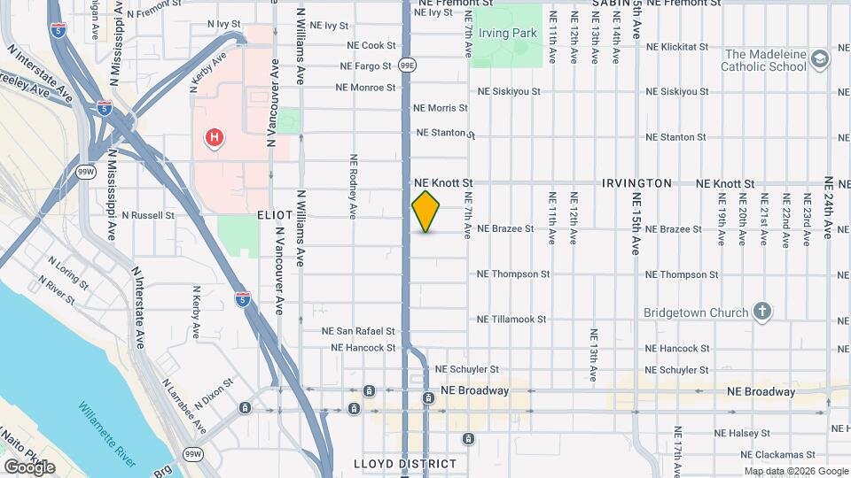 444 NE Brazee St Map and Location Details