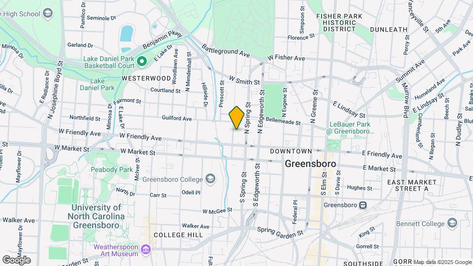 Cedar Street Tri-Plex Map and Location Details
